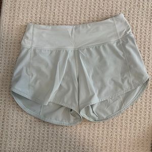 Light Green lululemon speed up shorts